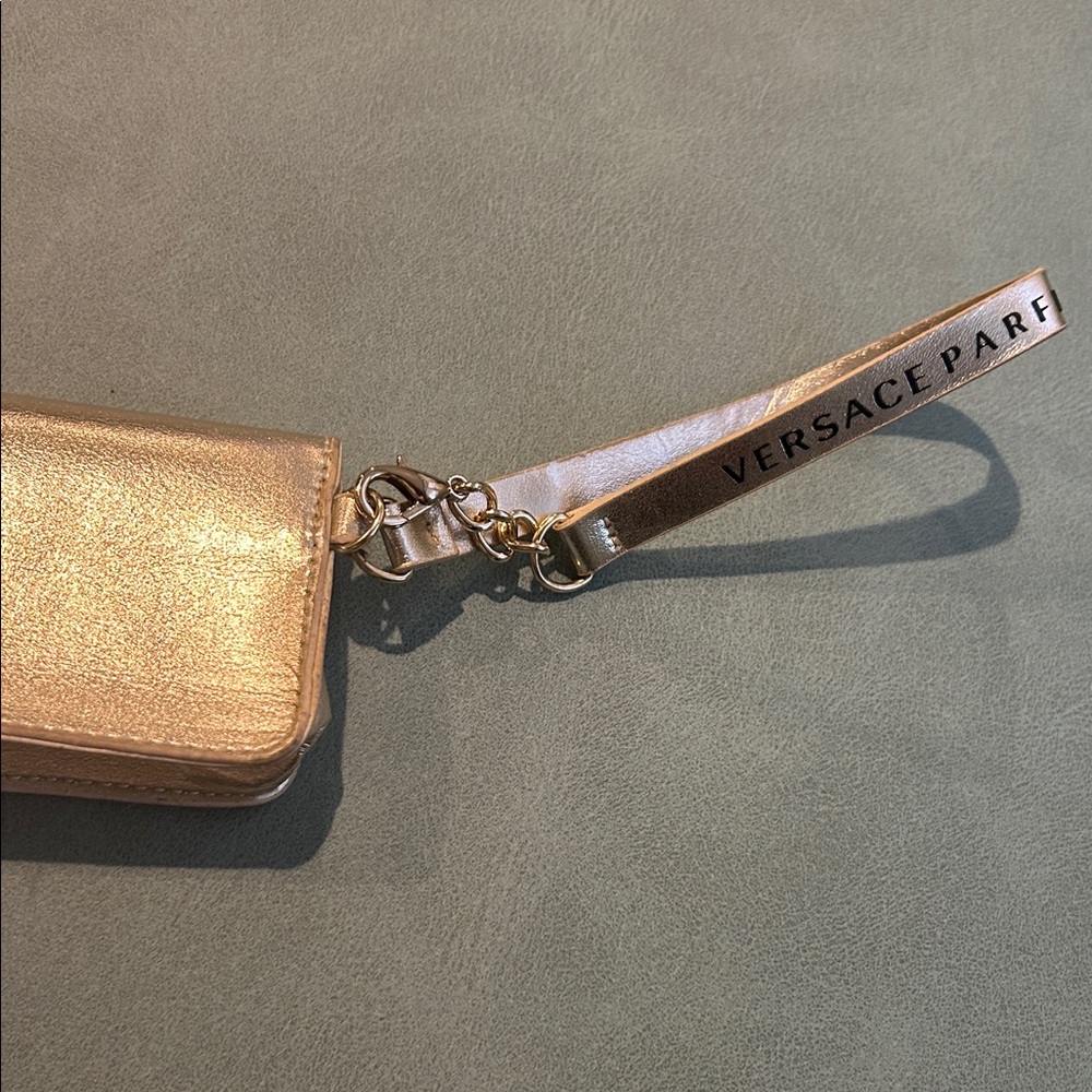 Versace Metallic Gold Wristlet GWP - Picture 4 of 5